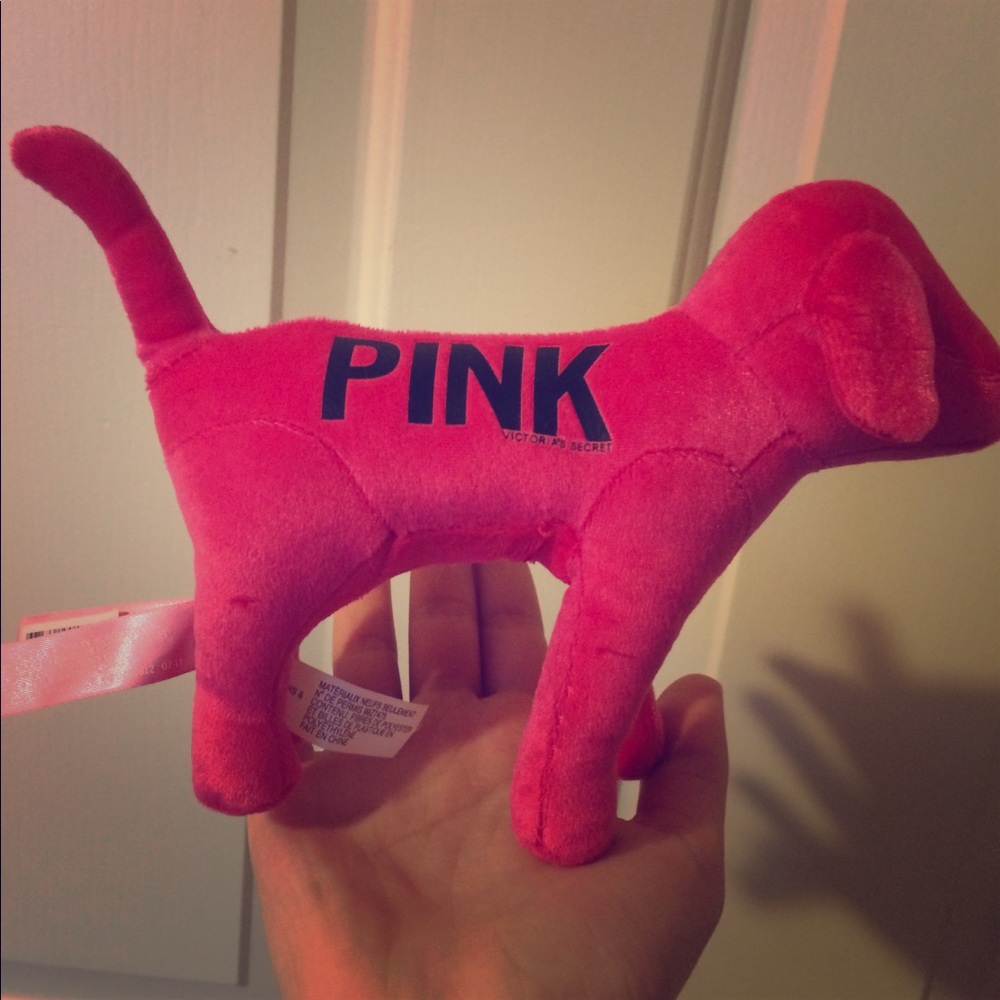VS Love Pink Stuffed Dog
